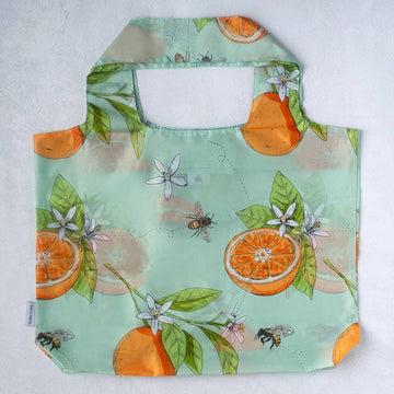 Mother's Day Reusable Shopping Tote Bag - Honeybees + Citrus
