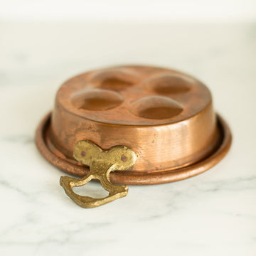 Small Copper & Brass Egg Pan