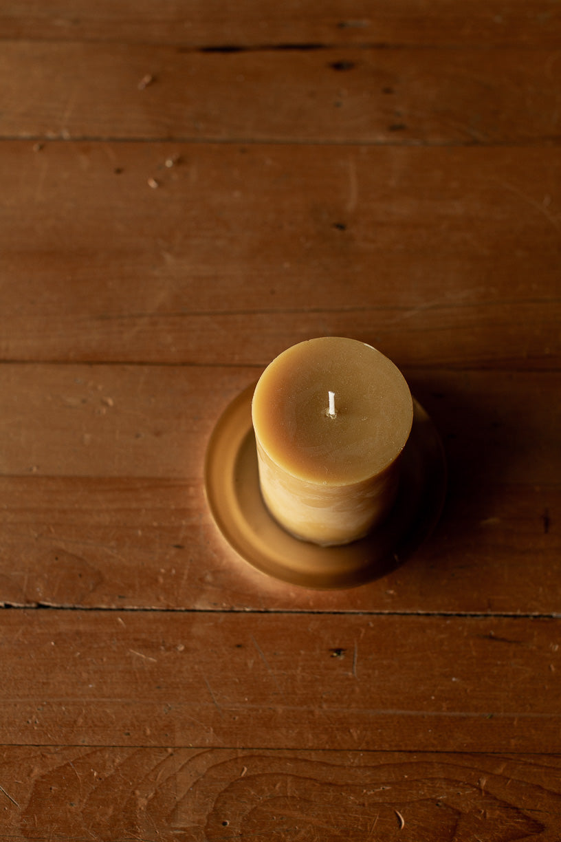 Pure Beeswax Pillar Candle