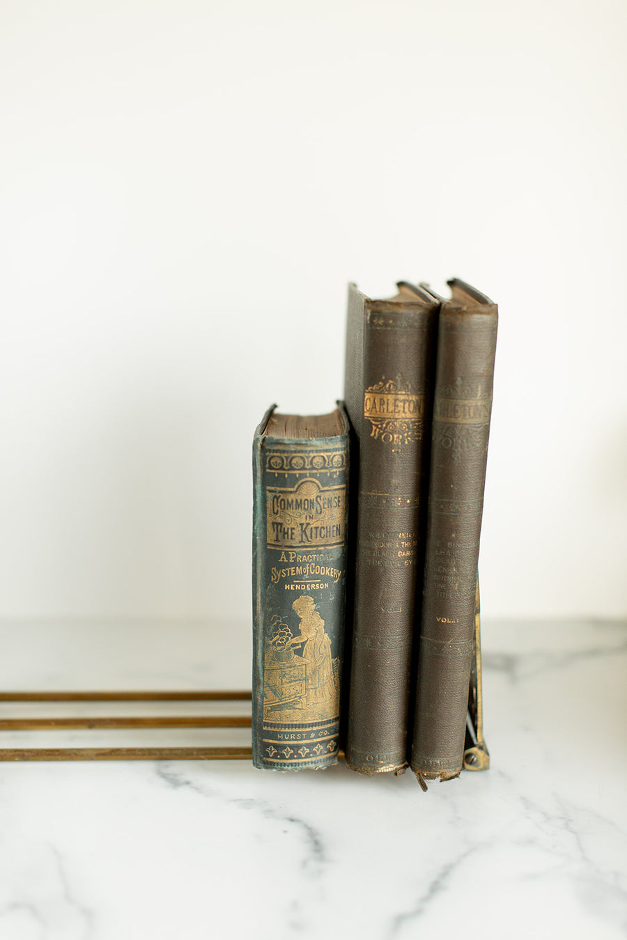 Victorian Adjustable Brass Book Holder