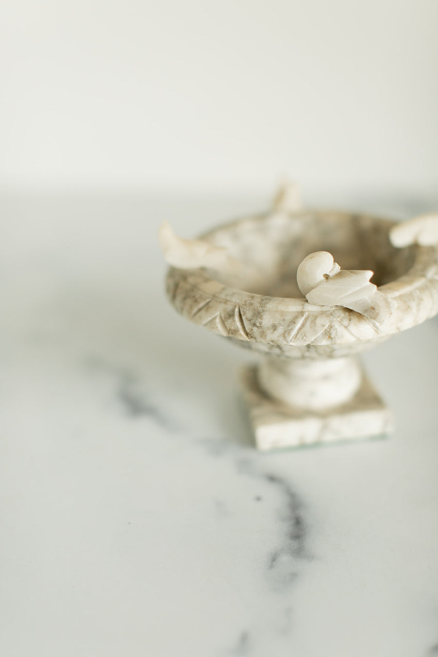 Antique Italian Marble Bird Bath
