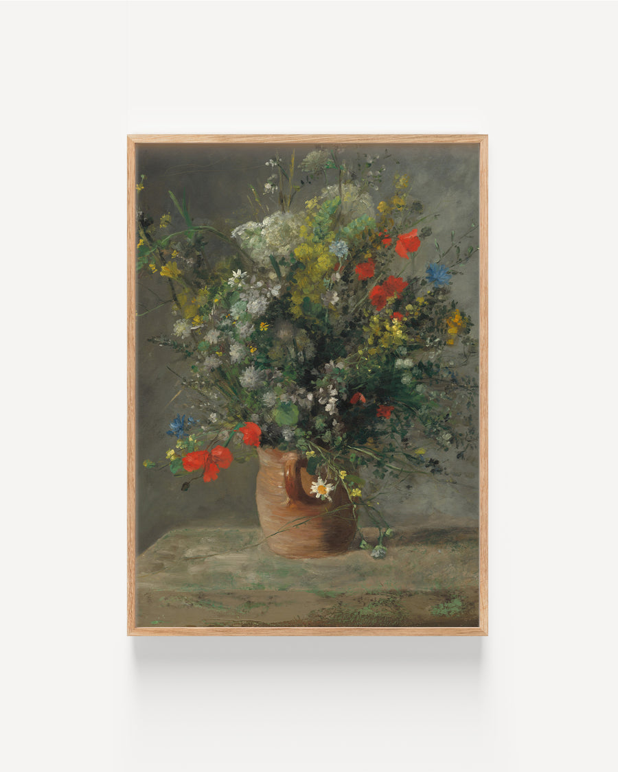 Fleurs dans un vase by Pierre-Auguste Renoir