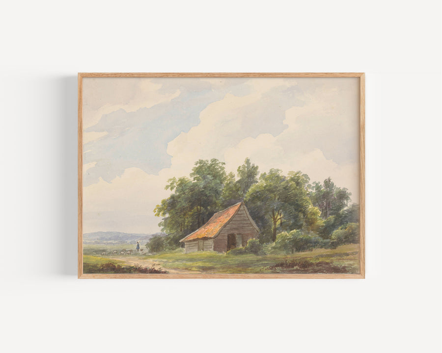 Landscape by Andreas Schelfhout
