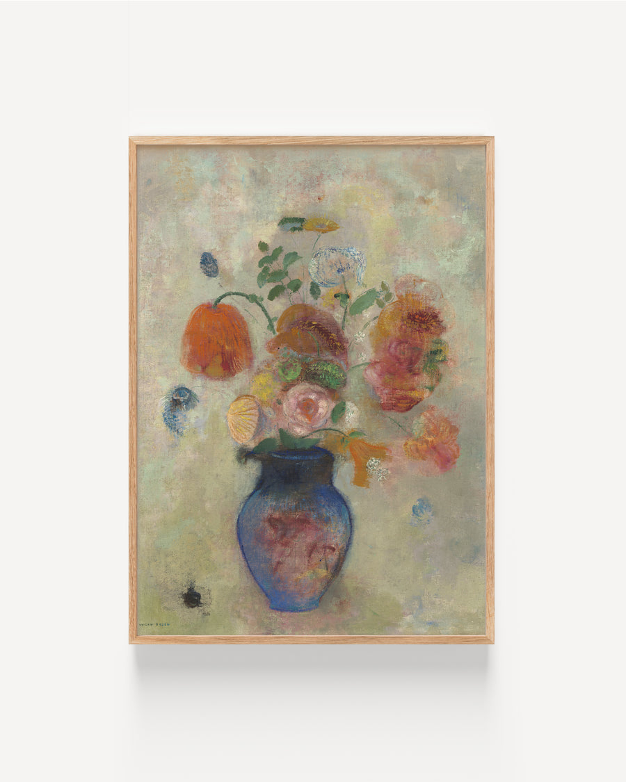 Large Vase with Flowers by Odilon Redon