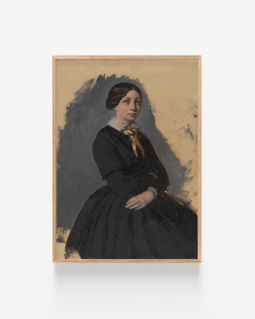 Young Woman in Black by Edgar Degas