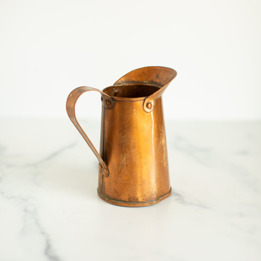 Small Farmhouse Copper Pitcher