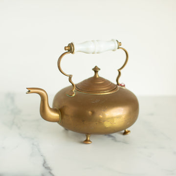 Antique English Brass Teapot
