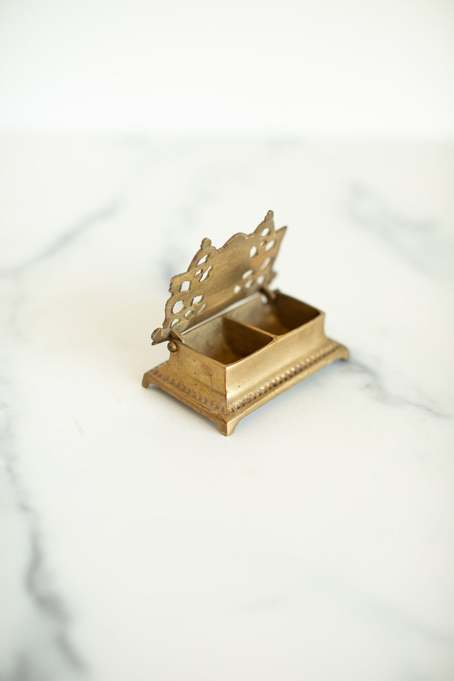 Brass Inkwell