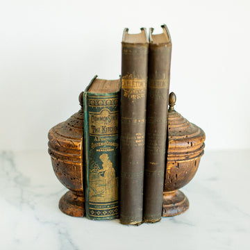 Primitive Style Wooden Bookends
