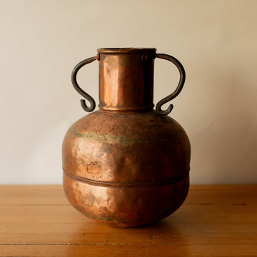 French Hand Hammered Copper Jug