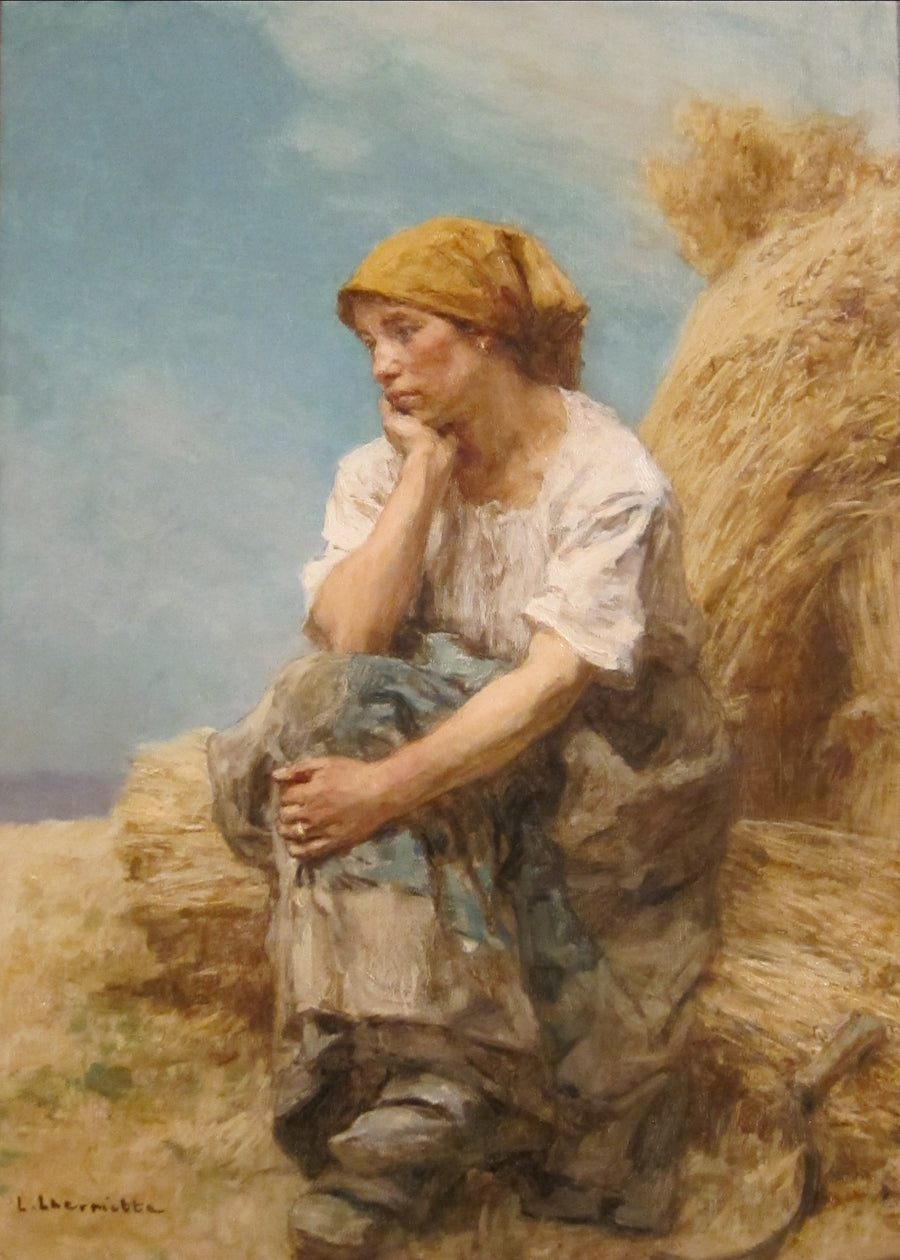 Peasant Woman Resting by Léon Lhermitte
