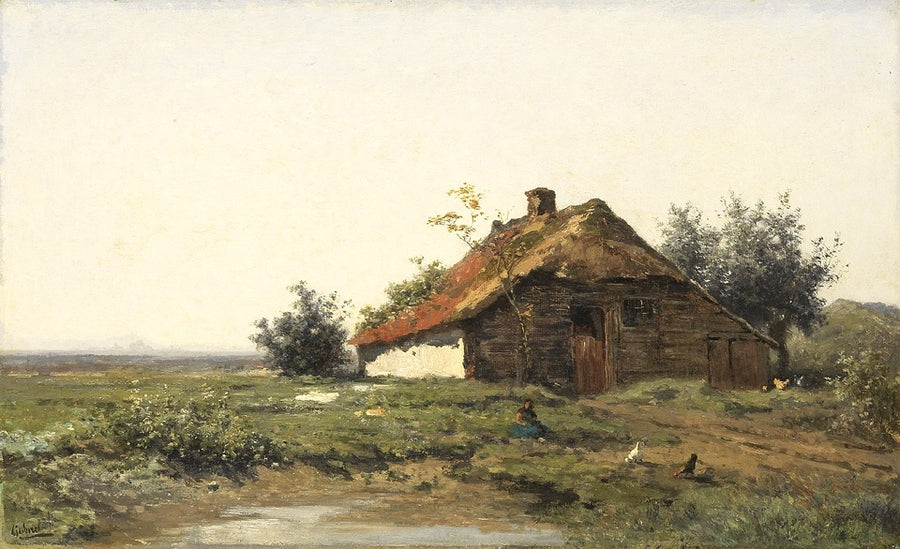 Farm In The Open Fields by Paul Gabriel