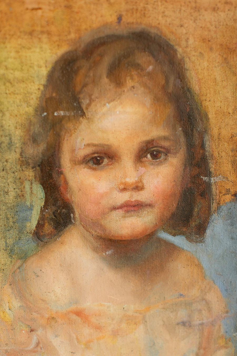 Antique Painting of a Child