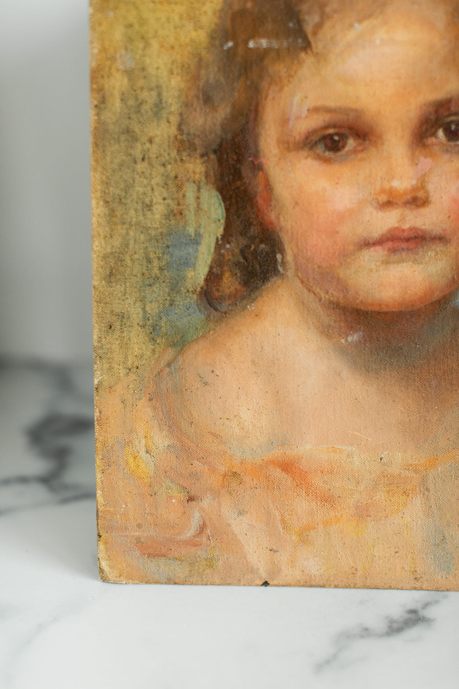 Antique Painting of a Child