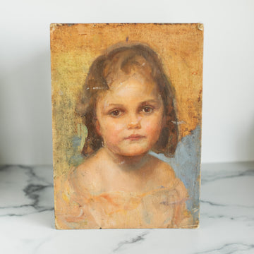 Antique Painting of a Child