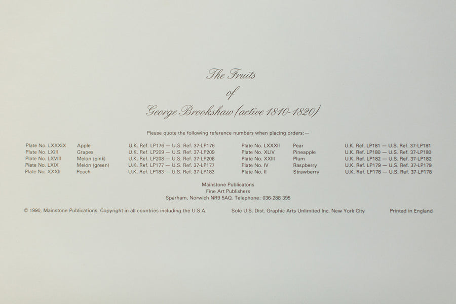The Fruit of George Brookshaw