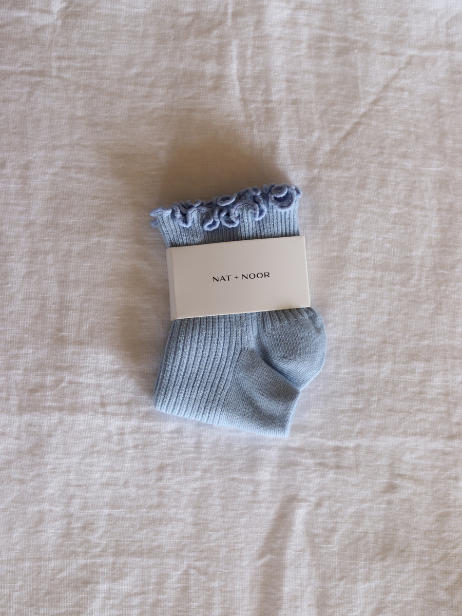 Ruffle Sock In Sky