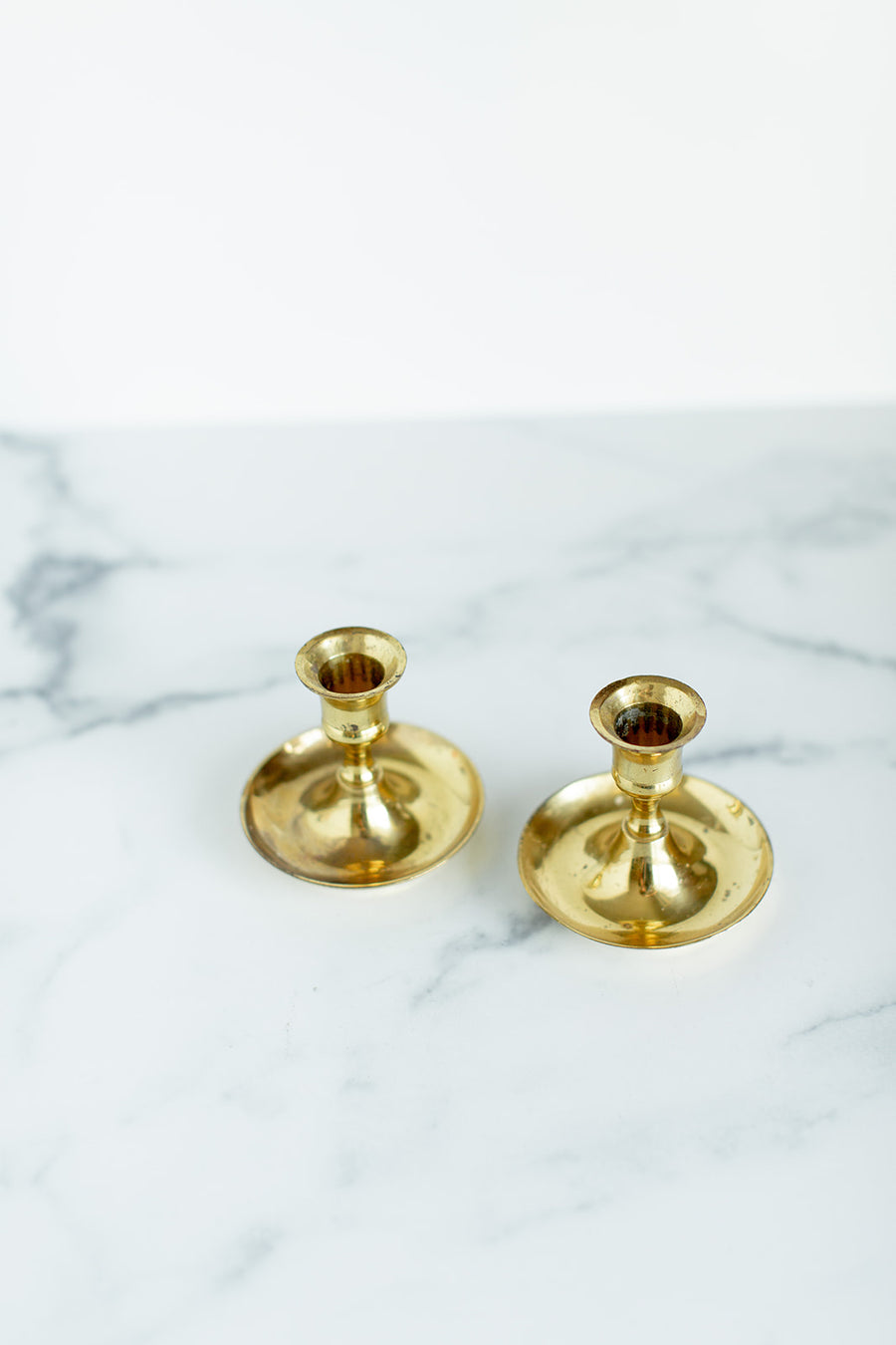 Pair of Brass Candleholders