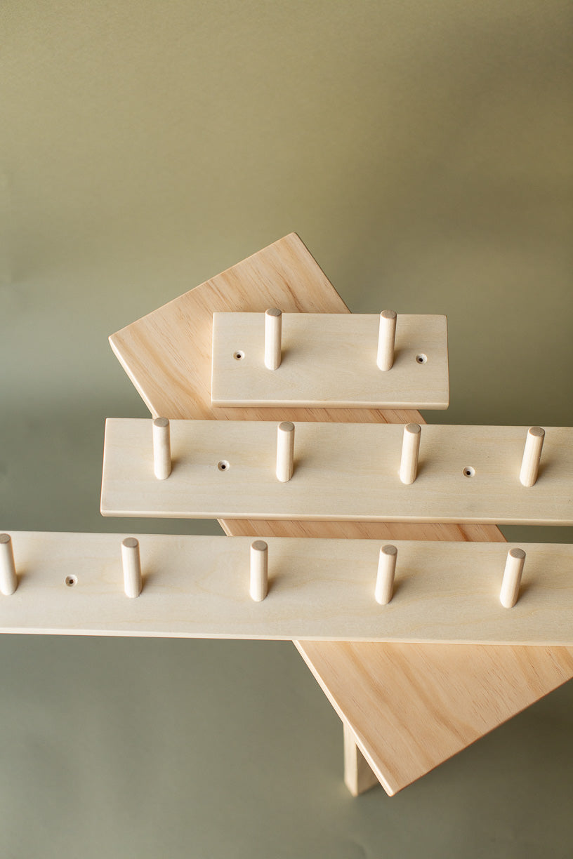 Handmade Wooden Peg Rails