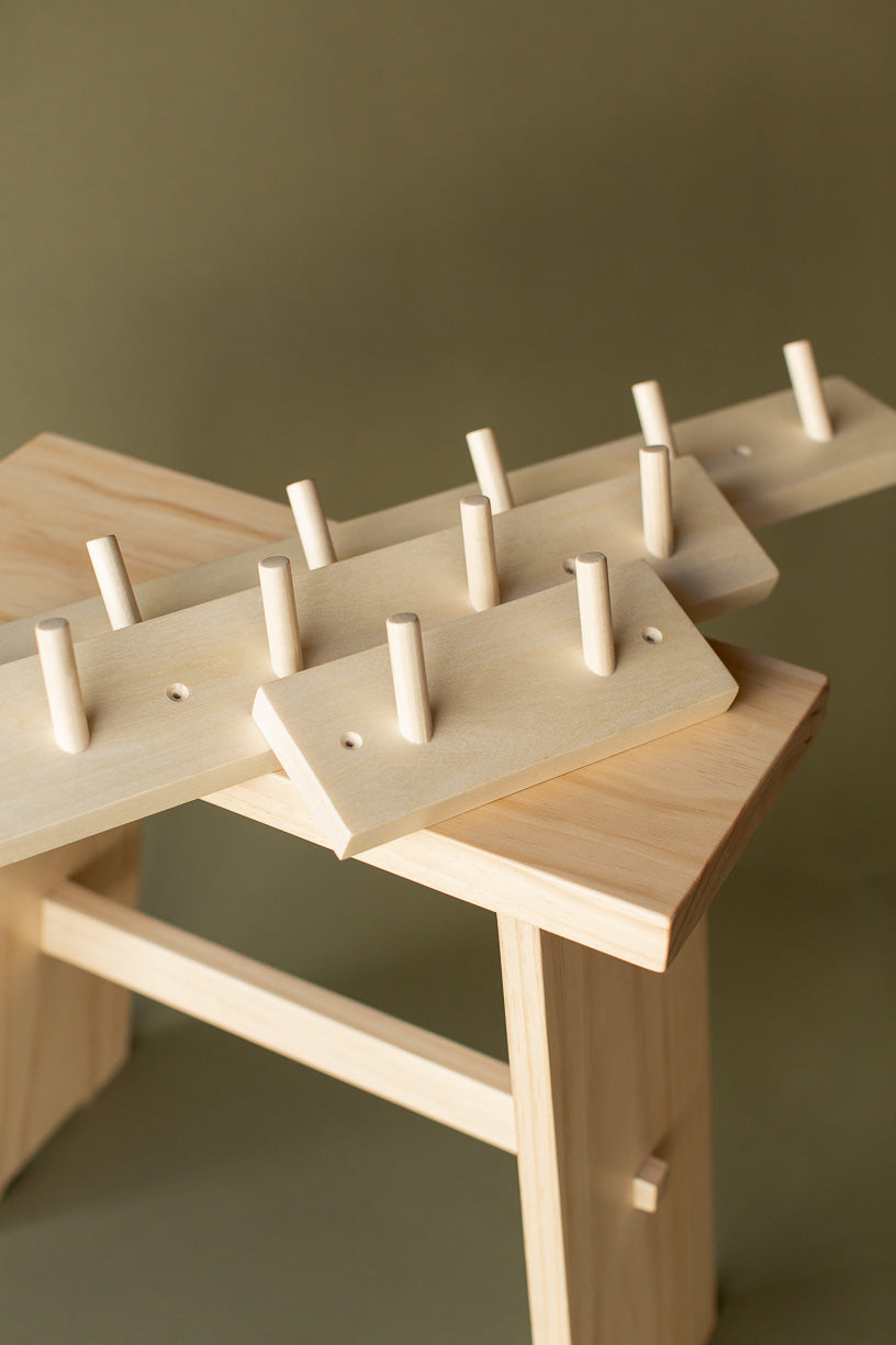 Handmade Wooden Peg Rails