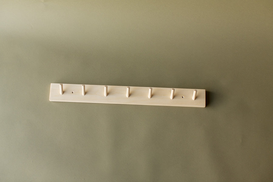 Handmade Wooden Peg Rails