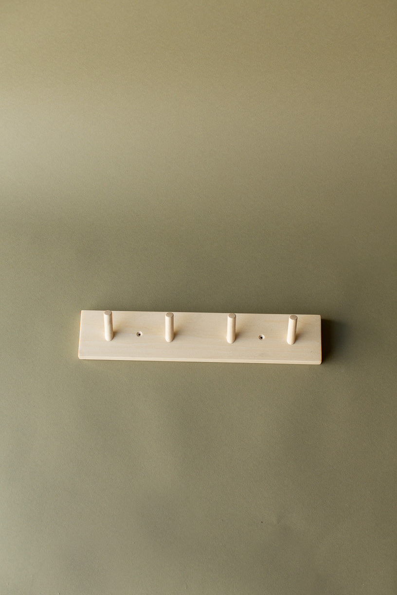 Handmade Wooden Peg Rails