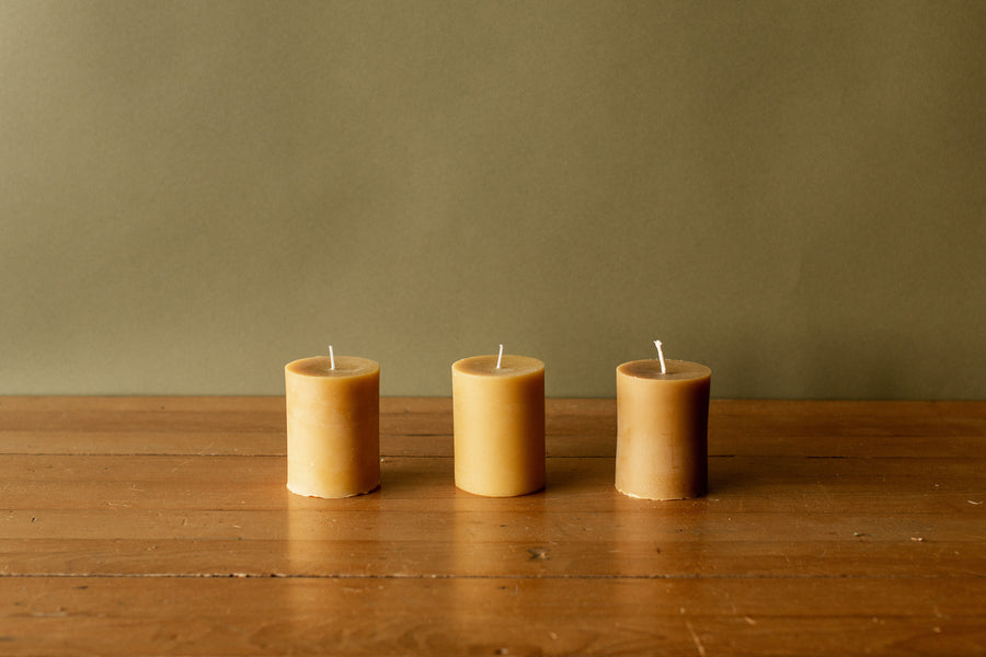 Pure Beeswax Pillar Candle