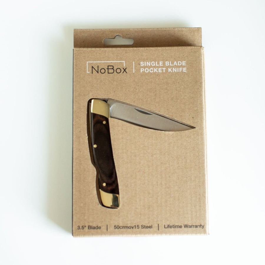 All Purpose Single Blade Utility Knife (Natural Wood)